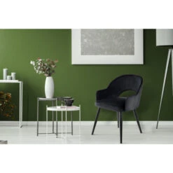 Kayoom Stuhl Joris 110 - 2er-Set - 2 Stühle à 58 X 55 X 77 Cm - Schwarz -Innendekorationen 406332 big 2