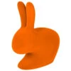 Qeeboo Rabbit Chair Baby Velvet Finish Stuhl - 45,3 X 26,2 X 52,7 Cm - Orange -Innendekorationen 412204 big 0