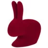 Qeeboo Rabbit Chair Baby Velvet Finish Stuhl - 45,3 X 26,2 X 52,7 Cm - Red -Innendekorationen 412206 big 0
