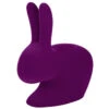 Qeeboo Rabbit Chair Baby Velvet Finish Stuhl - 45,3 X 26,2 X 52,7 Cm - Purple -Innendekorationen 412207 big 0
