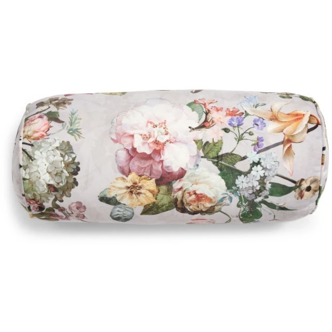 Essenza Fleur Nackenrolle Aus Samt - Ø 22 X 50 Cm - Grey 3 Essenza Fleur Nackenrolle Aus Samt - Ø 22 X 50 Cm - Grey