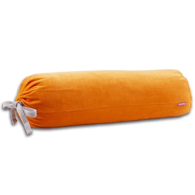 Farbenfreunde BIG ROLL Bolster Kissenrolle Aus Nicky-Stoff - 60x21 Cm - Softorange 3 Farbenfreunde BIG ROLL Bolster Kissenrolle Aus Nicky-Stoff - 60x21 Cm - Softorange