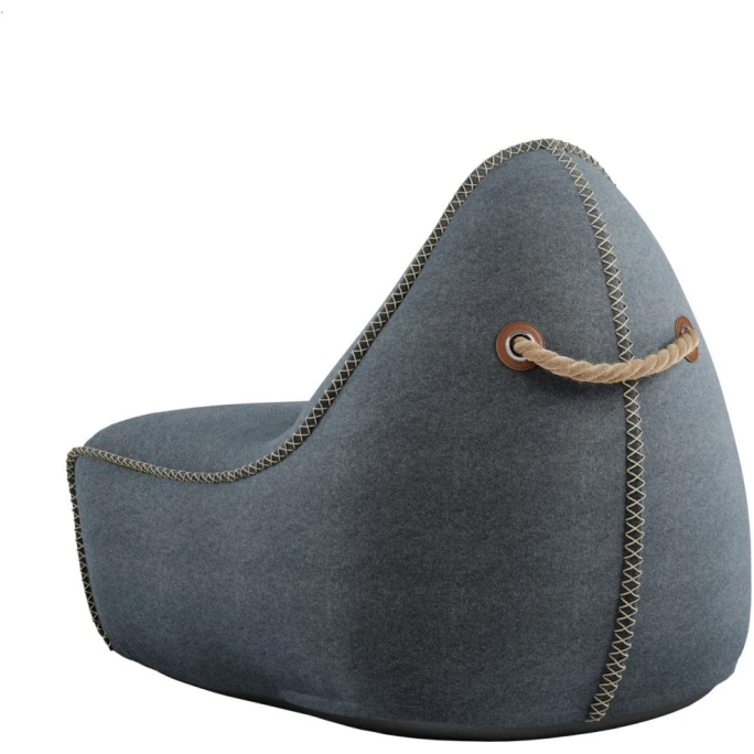 SACKit Canvas Lounge Chair Sitzsack - 96x80x70 Cm - Petrol 4 SACKit Canvas Lounge Chair Sitzsack - 96x80x70 Cm - Petrol – Bild 2