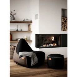 SACKit Canvas Lounge Chair Sitzsack - 96x80x70 Cm - Black-brown -Innendekorationen 430880 big 2