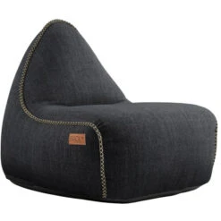 SACKit Cobana Lounge Chair Sitzsack Ohne Deko-Griff - 96x80x70 Cm - Black