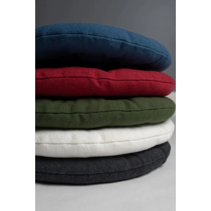 Linum PEPPER Sitzkissen Rund - Ø 37 Cm - Höhe 3 Cm - Rot D90 4 Linum PEPPER Sitzkissen Rund - Ø 37 Cm - Höhe 3 Cm - Rot D90 – Bild 2