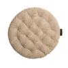 Linum PEPPER Sitzkissen Rund - Ø 37 Cm - Höhe 3 Cm - Bronzebraun G06 -Innendekorationen 432277 big 0