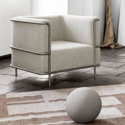 Kristina Dam Studio Modernist Lounge Chair - 87x64/77x37/70 Cm - Beige -Innendekorationen 433325 big 2