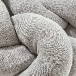 Nordic Coast Company Strick Bettschlange Geflochten - 17x200 Cm - Grau -Innendekorationen 444972 big 2