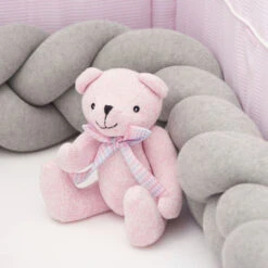 Nordic Coast Company Strick Bettschlange Geflochten - 17x200 Cm - Grau -Innendekorationen 444972 big 5