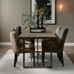 Rivièra Maison The Jade Esszimmerstuhl - 48x64x95 Cm - Anthracite -Innendekorationen 452972 big 7