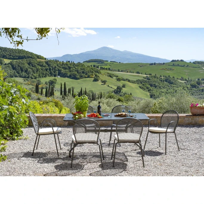 Emu RONDA Armlehnstuhl 4er Set - 4 Stühle à 82 X 60 X 65 Cm - Grau 4 Emu RONDA Armlehnstuhl 4er Set - 4 Stühle à 82 X 60 X 65 Cm - Grau – Bild 2