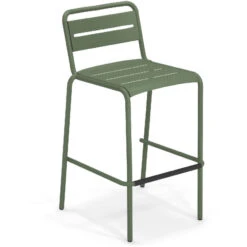 Emu STAR Barhocker 4er Set - 4 Barhocker à 105 X 56 X 59 Cm - Militärgrün