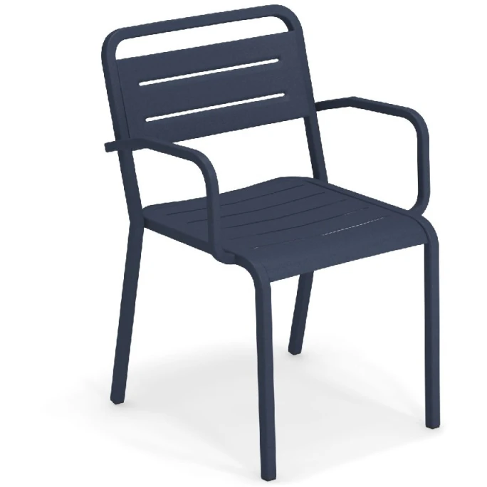 Emu URBAN Armlehnstuhl 4er Set - 4 Stühle à 81 X 56 X 55 Cm - Dunkelblau 3 Emu URBAN Armlehnstuhl 4er Set - 4 Stühle à 81 X 56 X 55 Cm - Dunkelblau