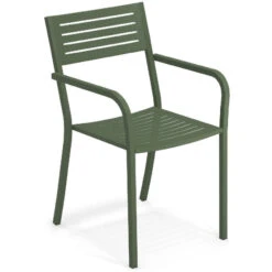 Emu SEGNO Armlehnstuhl 4er Set - 4 Stühle à 84 X 52 X 53 Cm - Militärgrün