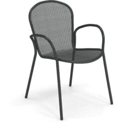 Emu RONDA XS Armlehnstuhl 4er Set - 4 Stühle à 83 X 58 X 62 Cm - Antikeisen