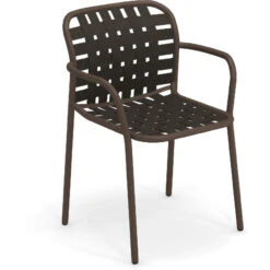 Emu YARD Armlehnstuhl 4er Set - 4 Stühle à 81 X 58 X 55 Cm - Indischbraun-braun