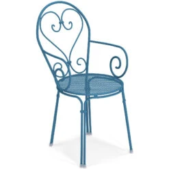 Emu PIGALLE Armlehnstuhl 4er Set - 4 Stühle à 85 X 50 X 54 Cm - Blau