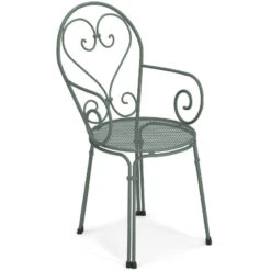 Emu PIGALLE Armlehnstuhl 4er Set - 4 Stühle à 85 X 50 X 54 Cm - Dunkelgrün