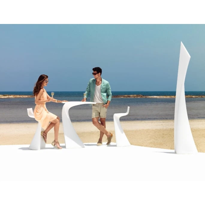 Vondom WING Barhocker - 40x40x87 Cm - Anthrazit 4 Vondom WING Barhocker - 40x40x87 Cm - Anthrazit – Bild 2