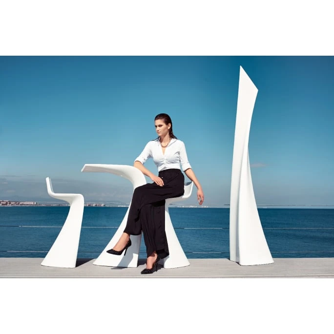 Vondom WING Barhocker - 40x40x87 Cm - Anthrazit 6 Vondom WING Barhocker - 40x40x87 Cm - Anthrazit – Bild 4