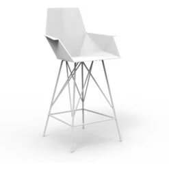 Vondom FAZ Barhocker - 4er Set - 4er Set - 57x51x102 Cm - Weiß