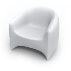 Vondom BLOW Lounge Sessel - 90x78x76 Cm - Eis