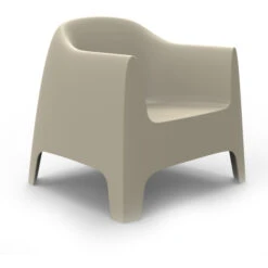 Vondom SOLID Lounge Sessel - 4er Set - 4er Set - 84x80x81 Cm - Ecru