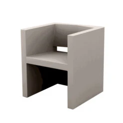 Vondom VELA Stuhl Mit Armlehnen - 58x55x65 Cm - Taupe