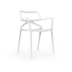 Vondom DELTA Stuhl Mit Armlehnen - 4er Set - 4er Set - 59x50x80 Cm - Weiß