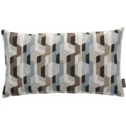 Rohleder Home Collection Millennium Tetris Kissen Mit Füllung - 35x60 Cm - Swimming Pool