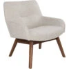House Nordic London Lounge Sessel - 65x63x73 Cm - Sand - Mit Walnuss-Beinen -Innendekorationen 465082 big 0