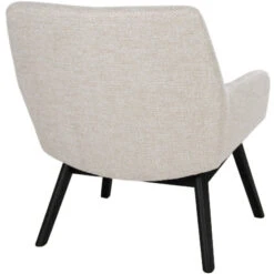 House Nordic London Lounge Sessel - 65x63x73 Cm - Sand - Mit Schwarzen Stuhlbeinen -Innendekorationen 465084 big 3