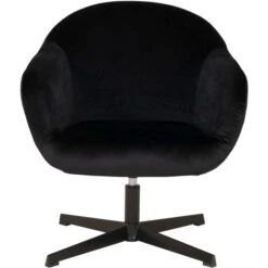 House Nordic Sydney Lounge Sessel Mit Drehfunktion - 70x67x78 Cm - Schwarz -Innendekorationen 465086 big 1