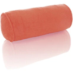 Farbenfreunde FRESH Frottee Nackenrolle Groß - Mit Füllung - Ø 25 Cm - Länge 60 Cm - Blutorange