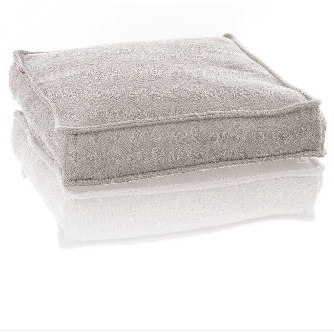 Farbenfreunde FRESH Frottee Stegkissen Mit Füllung - 40x40x10 Cm - Platingrau 3 Farbenfreunde FRESH Frottee Stegkissen Mit Füllung - 40x40x10 Cm - Platingrau