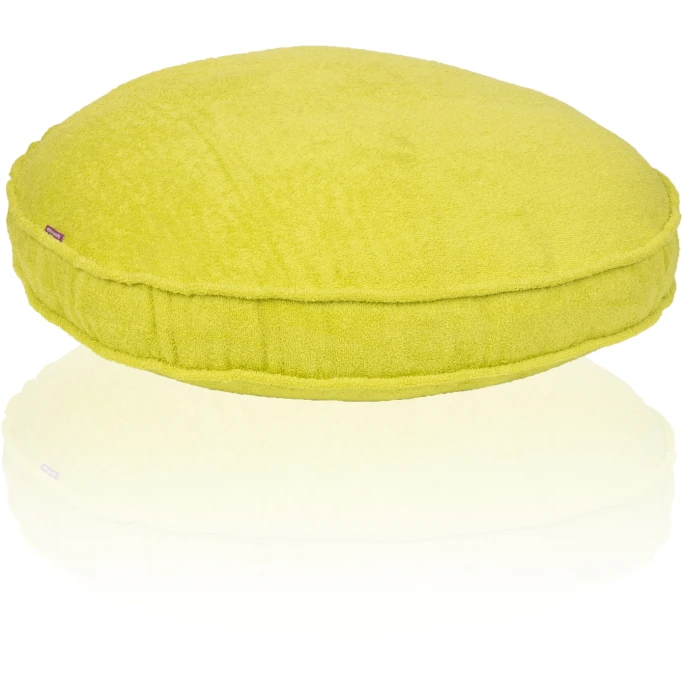 Farbenfreunde FRESH Frottee Stegkissen Rund - Mit Füllung - Ø 65 Cm - Höhe 10 Cm - Quitte 3 Farbenfreunde FRESH Frottee Stegkissen Rund - Mit Füllung - Ø 65 Cm - Höhe 10 Cm - Quitte