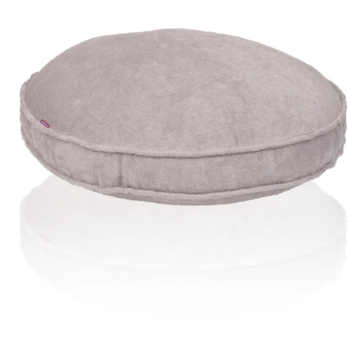 Farbenfreunde FRESH Frottee Stegkissen Rund - Mit Füllung - Ø 65 Cm - Höhe 10 Cm - Platingrau 3 Farbenfreunde FRESH Frottee Stegkissen Rund - Mit Füllung - Ø 65 Cm - Höhe 10 Cm - Platingrau