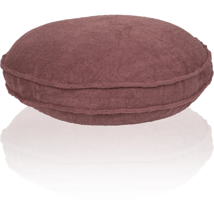 Farbenfreunde FRESH Frottee Stegkissen Rund - Mit Füllung - Ø 65 Cm - Höhe 10 Cm - Grape 3 Farbenfreunde FRESH Frottee Stegkissen Rund - Mit Füllung - Ø 65 Cm - Höhe 10 Cm - Grape