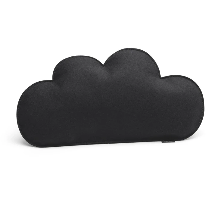 Hey-SIGN WOLKE Kissen Mit Füllung - 47,5x26x7 Cm - Schwarz 3 Hey-SIGN WOLKE Kissen Mit Füllung - 47,5x26x7 Cm - Schwarz