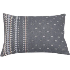 David Fussenegger NOVA Norweger Bordüre Kissenhülle - 40x60 Cm - Grau