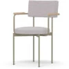 HK Living Dining Chair Stuhl Mit Armlehnen - 56x54x81 Cm - Kidstone -Innendekorationen 471213 big 0