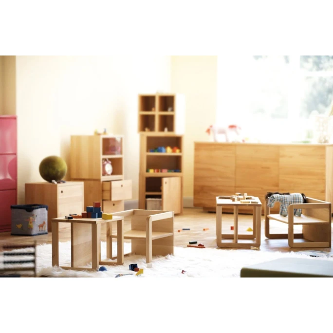 Jan Kurtz HUGO Kindersessel/-tisch - 35x29x33 Cm - Natur 7 Jan Kurtz HUGO Kindersessel/-tisch - 35x29x33 Cm - Natur – Bild 5