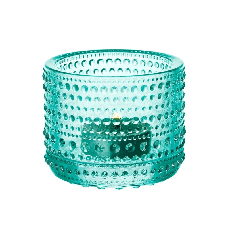 Iittala Kastehelmi Teelichthalter, 64 mm, Wassergrün 4 Iittala Kastehelmi Teelichthalter, 64 mm, Wassergrün – Bild 2
