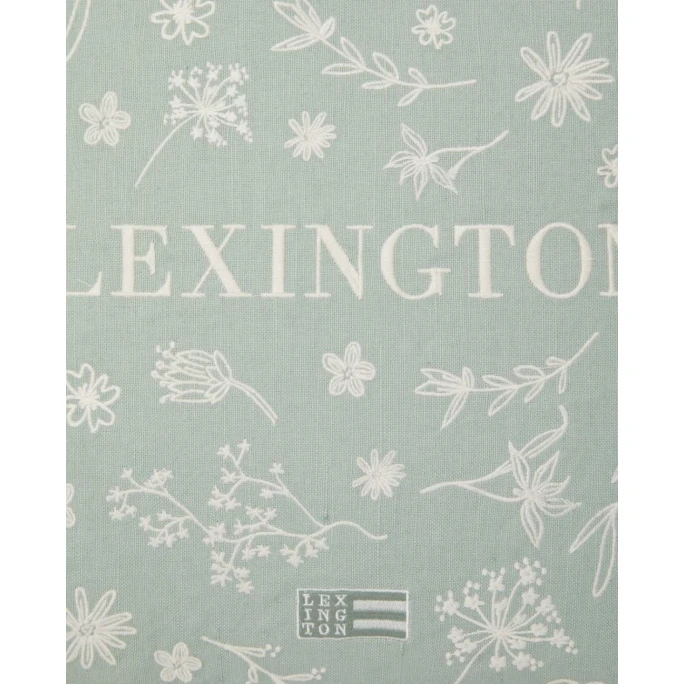 Lexington Logo Flower Embroidered Kissenhülle - 50x50 Cm - Green/white 6 Lexington Logo Flower Embroidered Kissenhülle - 50x50 Cm - Green/white – Bild 4