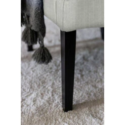 Fink Living DAVID Polsterstuhl In Leinenoptik Mit Armlehnen - B 60 Cm - H 95 Cm - T 63 Cm - Creme -Innendekorationen 483698 big 3