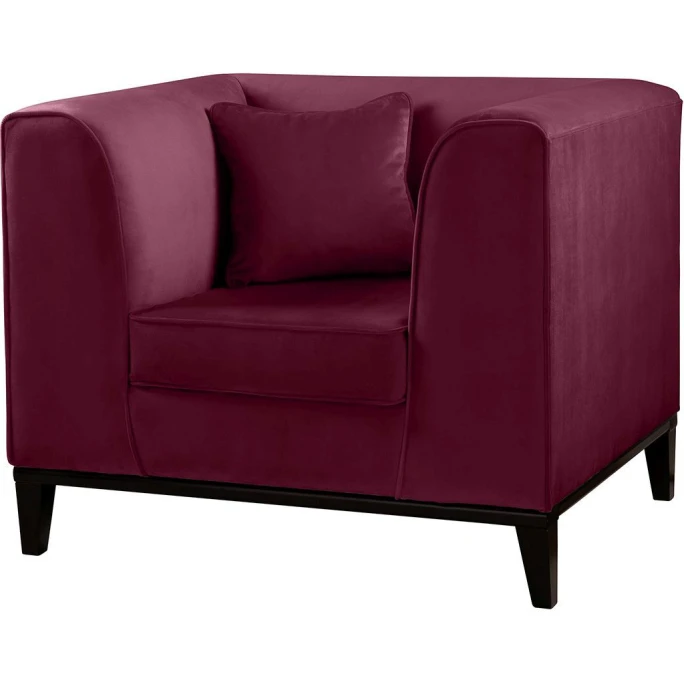 Fink Living MAXIM Velvet Sessel - B 101 Cm - H 83 Cm - T 84 Cm - Dunkel Rot 3 Fink Living MAXIM Velvet Sessel - B 101 Cm - H 83 Cm - T 84 Cm - Dunkel Rot