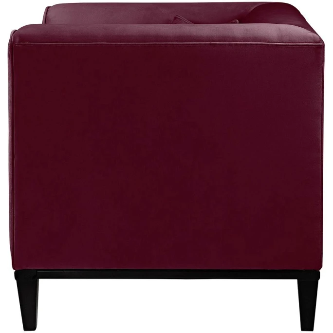 Fink Living MAXIM Velvet Sessel - B 101 Cm - H 83 Cm - T 84 Cm - Dunkel Rot 4 Fink Living MAXIM Velvet Sessel - B 101 Cm - H 83 Cm - T 84 Cm - Dunkel Rot – Bild 2