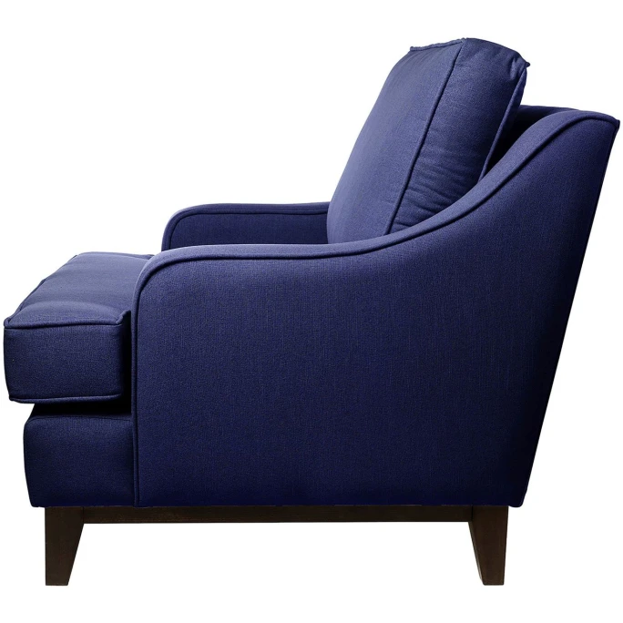 Fink Living STUART Sessel In Leinenoptik - B 84 Cm - H 94 Cm - T 100 Cm - Blau 4 Fink Living STUART Sessel In Leinenoptik - B 84 Cm - H 94 Cm - T 100 Cm - Blau – Bild 2