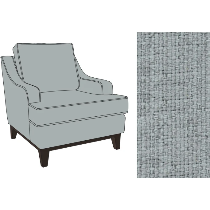 Fink Living STUART Sessel In Leinenoptik - B 84 Cm - H 94 Cm - T 100 Cm - Mint 7 Fink Living STUART Sessel In Leinenoptik - B 84 Cm - H 94 Cm - T 100 Cm - Mint – Bild 5